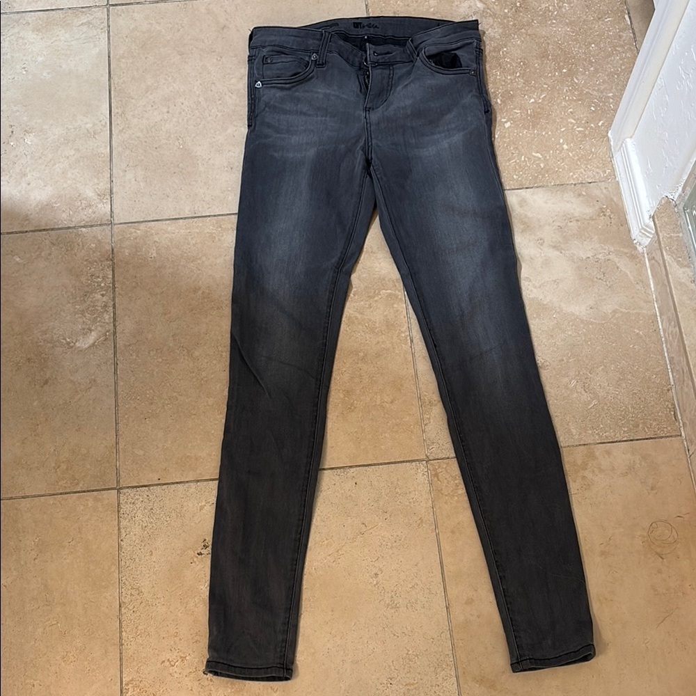MIA Gray Skinny Jeans Stretchy Fitted Design